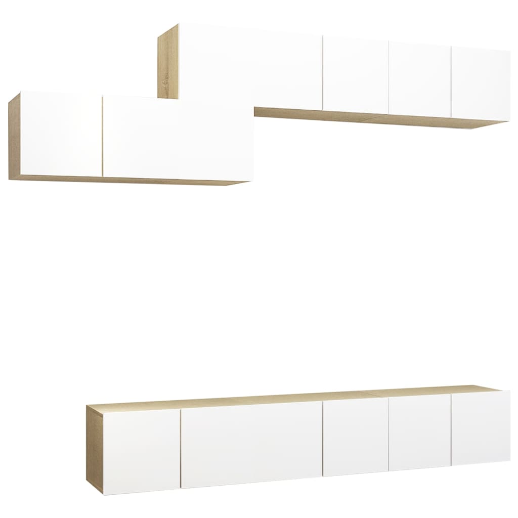 Set dulap TV vidaXL, PAL, 60 x 30 x 30 cm, Bej 36.9 kg