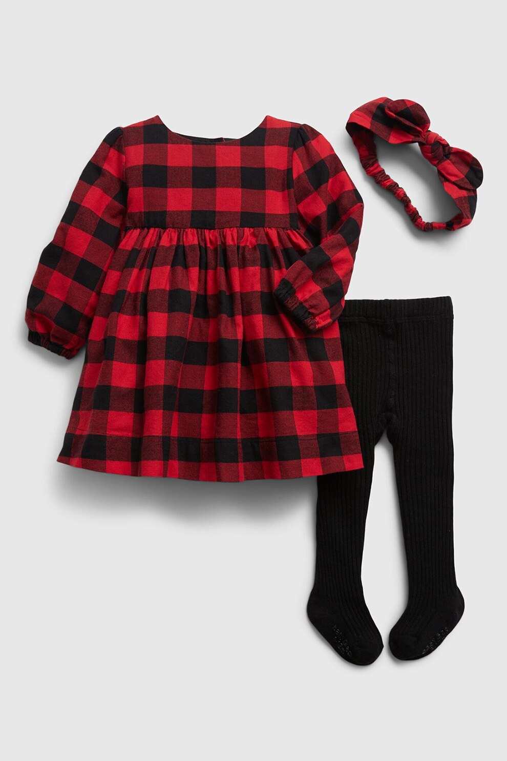 GAP, Set de imbracaminte - 3 piese, Rosu/Negru, 50 CM