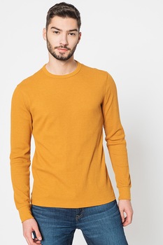 GAP, Bluza din amestec de bumbac cu aspect texturat, Ocru GAP, Bluza din amestec de bumbac cu aspect texturat, Ocru
