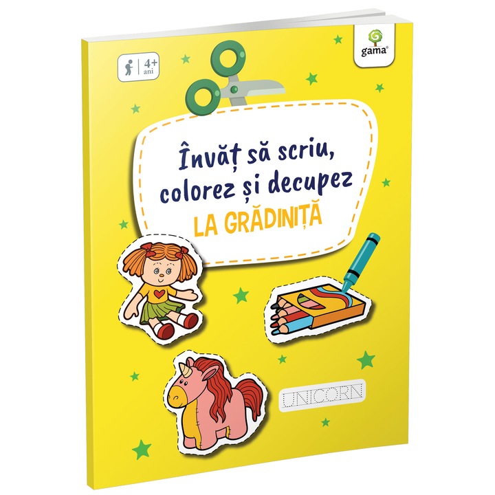 La Gradinita. Invat sa scriu, colorez si decupez