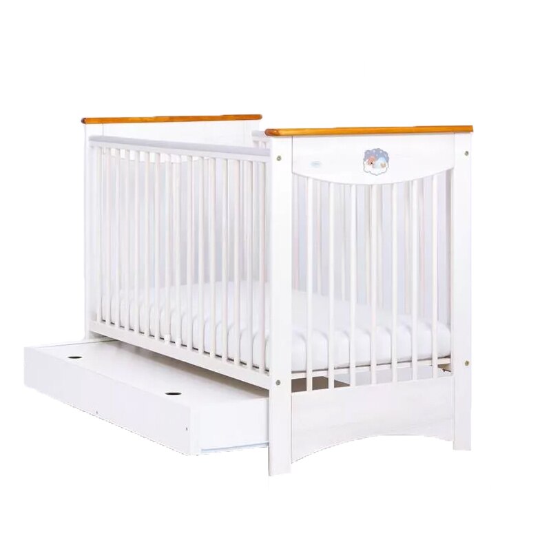 Patut din lemn cu sertar Drewex Laura 120 x 60 cm LRA1, Alb