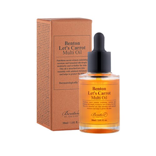 Ulei nutritiv, Benton, Let's Carrot, Extract de morcov, 30 ml