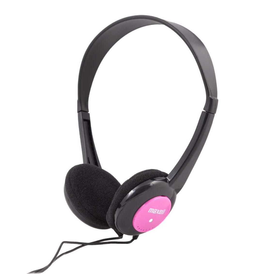 Casti stereo 4Kids cu potentiometru ear clips pink