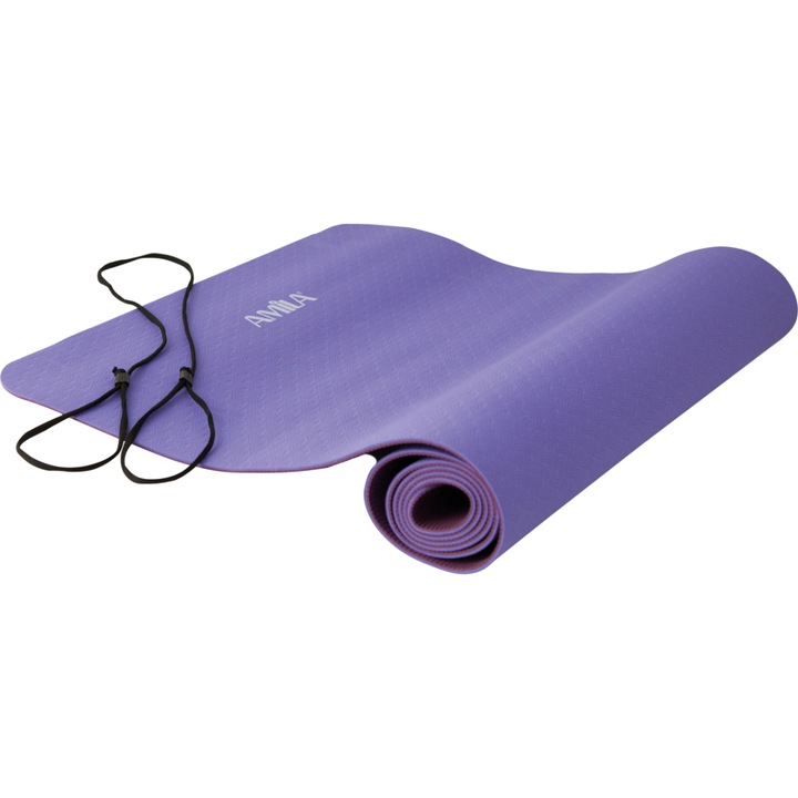 Saltea pentru yoga din Termoplastic, AMILA, Roz/Violet, 173 x 61 cm
