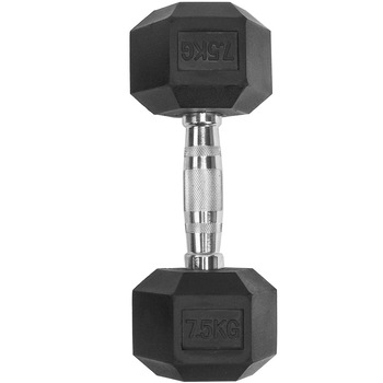 Gantera dumbbell Karemi, hexagon, 7,5 kg Gantera dumbbell Karemi, hexagon, 7,5 kg