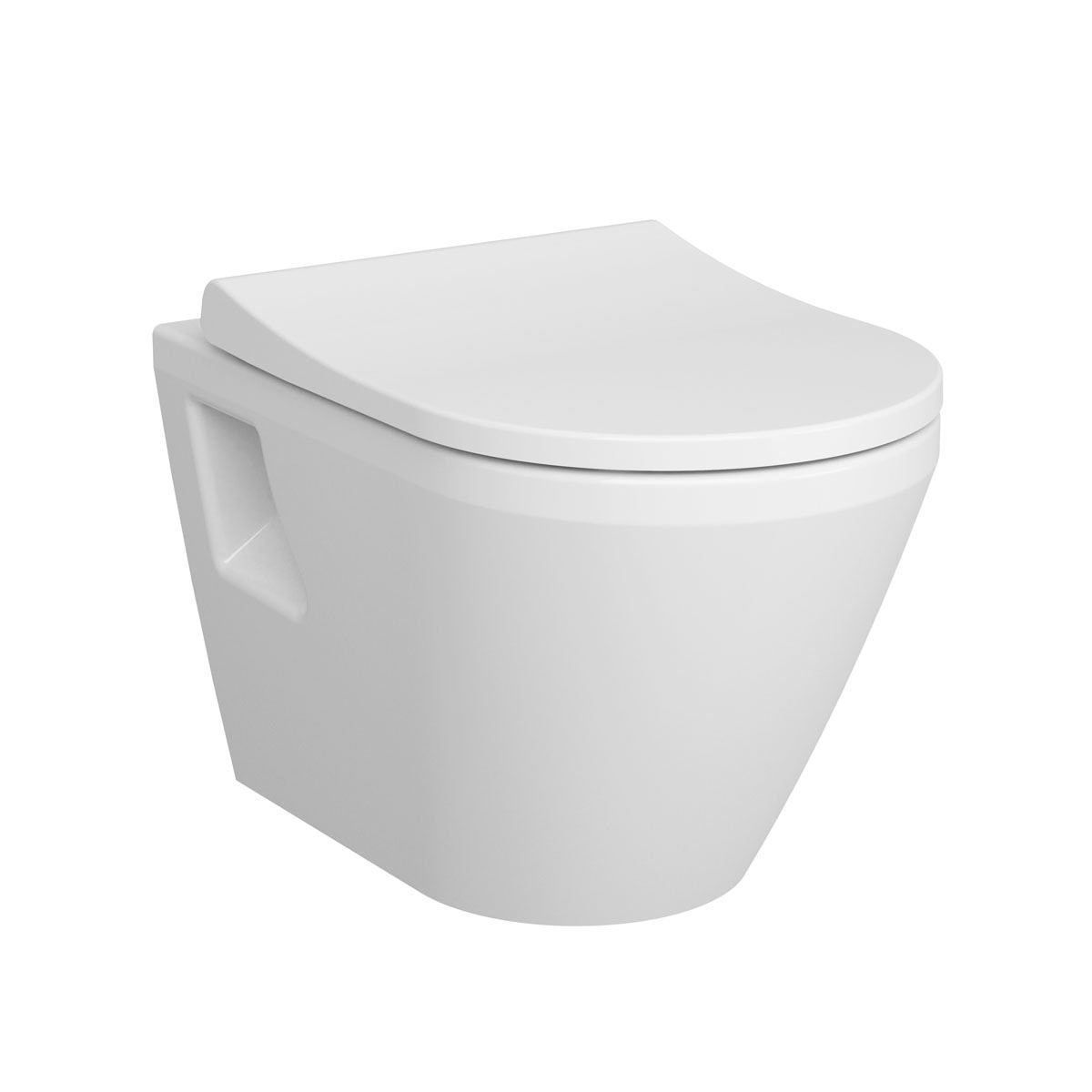 Set vas WC suspendat Vitra Integra, 54cm si capac inchidere lenta slim
