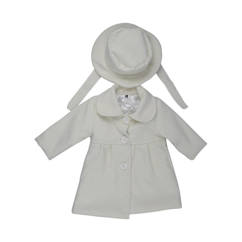 Set 2 piese palton si caciula fete Mini Junior SPPCF-1-74, Crem 64410