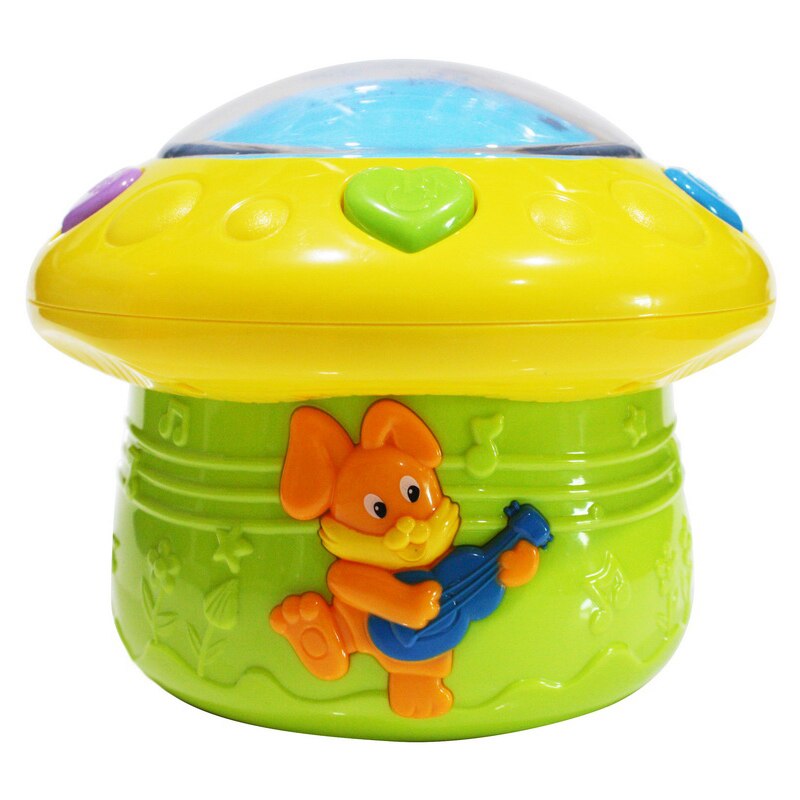 Lampa de veghe muzicala cu proiector Ciuperca Mini Junior 2012-23A, Multicolor