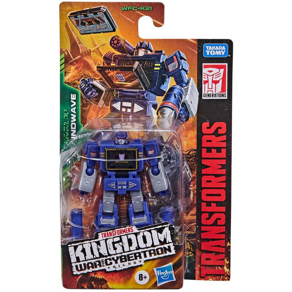 Figurina Transformers War for Cybertron Kingdom Core Class WFC-K21 Soundwave 10cm