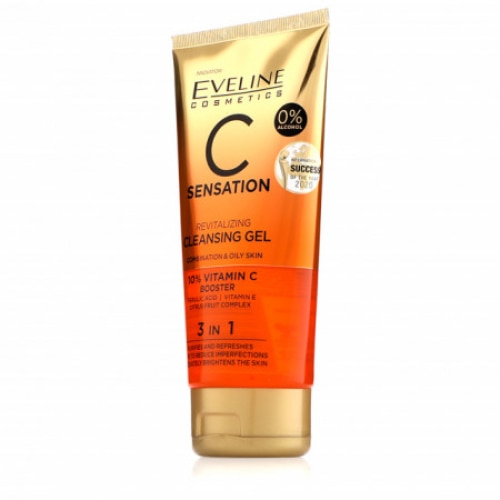 Gel revitalizant curatare ten Eveline Cosmetics 3 in 1 C Sensation, 150 ml