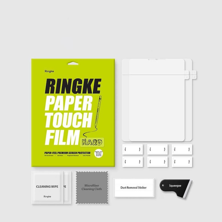 Ringke Paper Touch Film Screen Protector Hard - качествено защитно покритие (подходящо за рисуване) за дисплея на iPad Pro 12.9 M1 (2021), iPad Pro 12.9 (2020), iPad Pro 12.9 (2018) (2 броя)