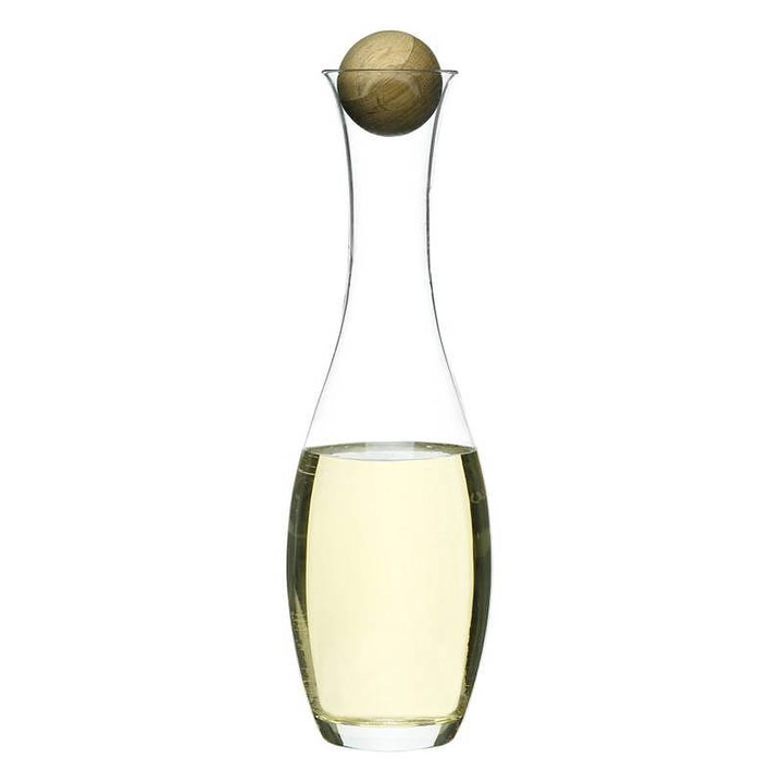 Decantor pentru vin, Oval Oak, Sagaform, Sticla, 1 l
