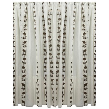 Perdea ivoire brodata wenge, din colectia  Perdea ivoire brodata wenge, din colectia