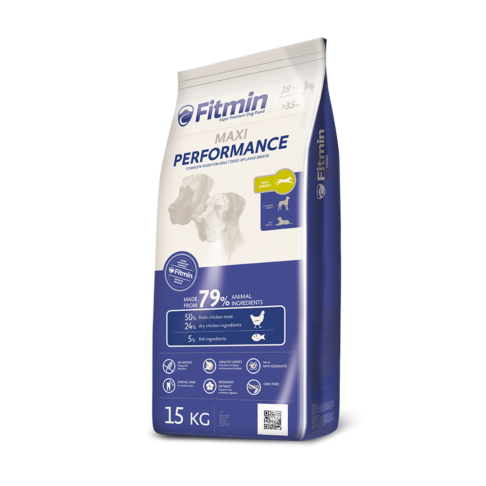 Hrana uscata Maxi pentru caini, Fitmin, Pui, 15 kg
