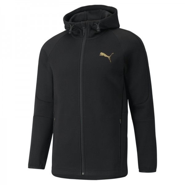 Bluza Puma evostripe fz hoodie 589424-51, Barbati, XS INTL, Negru