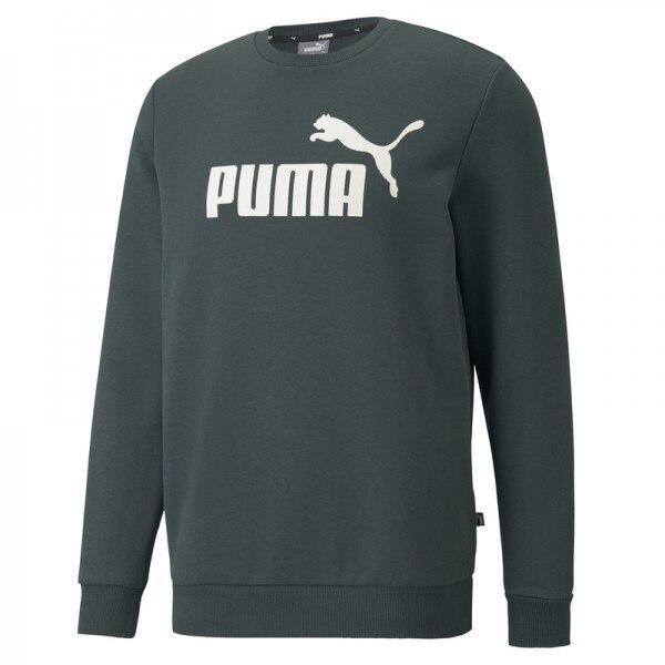 Bluza Puma ess big logo crew fl 586679-80, Barbati, XS INTL, Verde