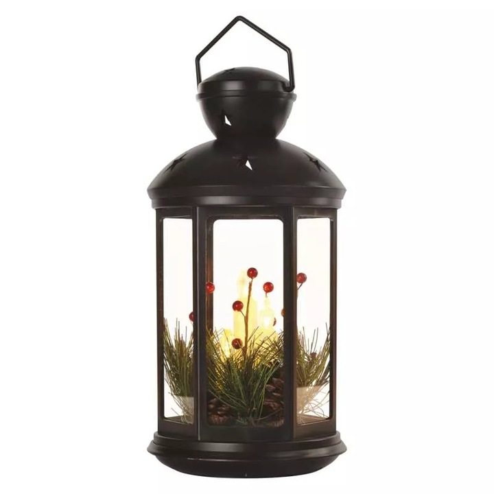 Emos Home Dekor LED фенер 35.5cm 3xAAA за закрито, винтидж