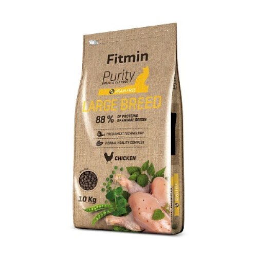 Hrana uscata Purity Large pentru pisici, Fitmin, Pui, 10 kg