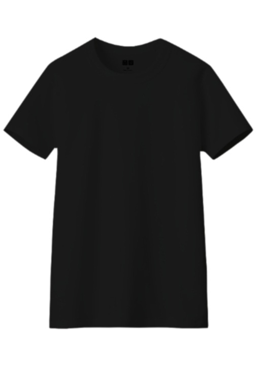 Мъжка тениска, елегантна, черна, Черен