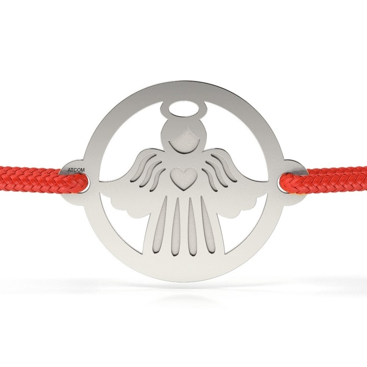 Гривна, Коледен ангел, От бяло злато, С червена връв