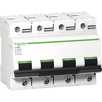 Intrerupator automat, siguranta tetrapolara, automata, 415V, 4 poli, 100A, C120N, SMTA9N18374, Schneider, smartsistem Intrerupator automat, siguranta tetrapolara, automata, 415V, 4 poli, 100A, C120N, SMTA9N18374, Schneider, smartsistem