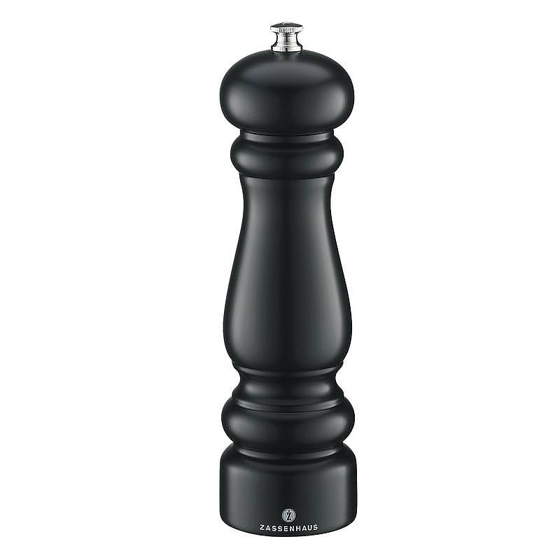 Rasnita pentru piper, Potsdam, Zassenhaus, Manuala, Lemn, 20 cm, Negru