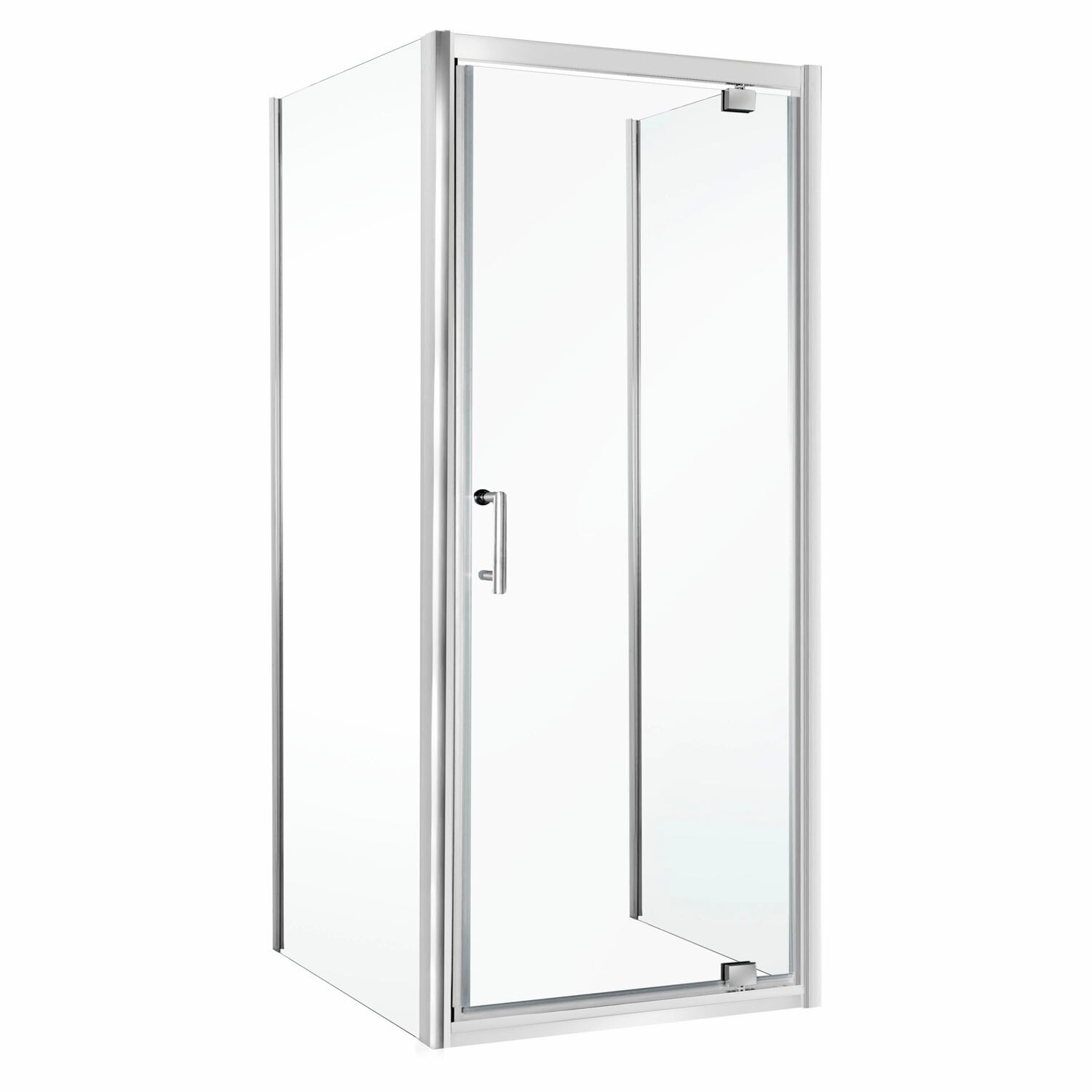 Cabina de dus MBO-Unika, 90x90x195 cm, finisaj crom, sticla securizata,