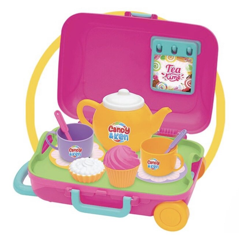 Set de ceai cu valiza glisanta, 12 accesorii