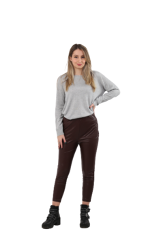 Pantaloni imitatie piele,Next, visiniu,42 Pantaloni imitatie piele,Next, visiniu,42