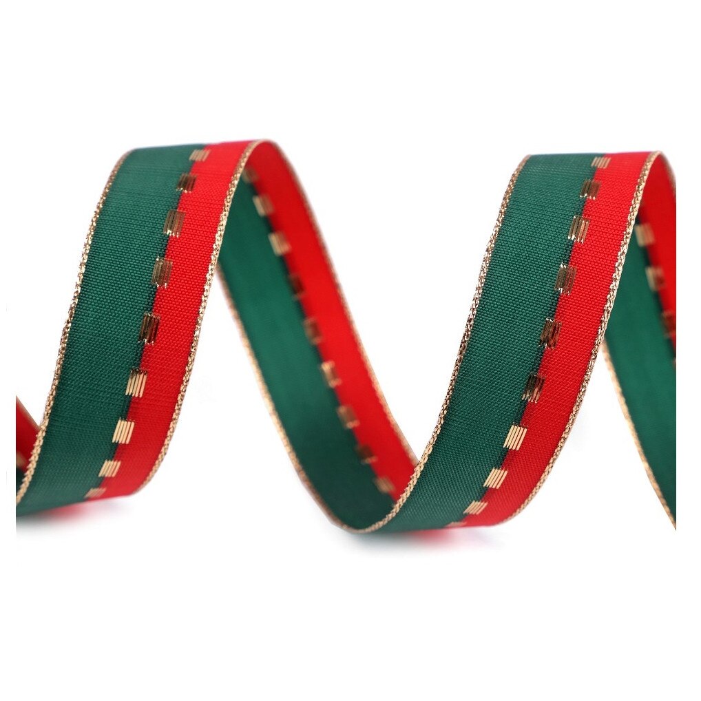 Panglica decorativa eleganta cu lurex, latime 22 mm, 10 m