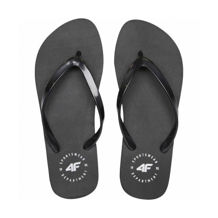 Slapi 4F, H4L21-KLD005, Cauciuc, Negru