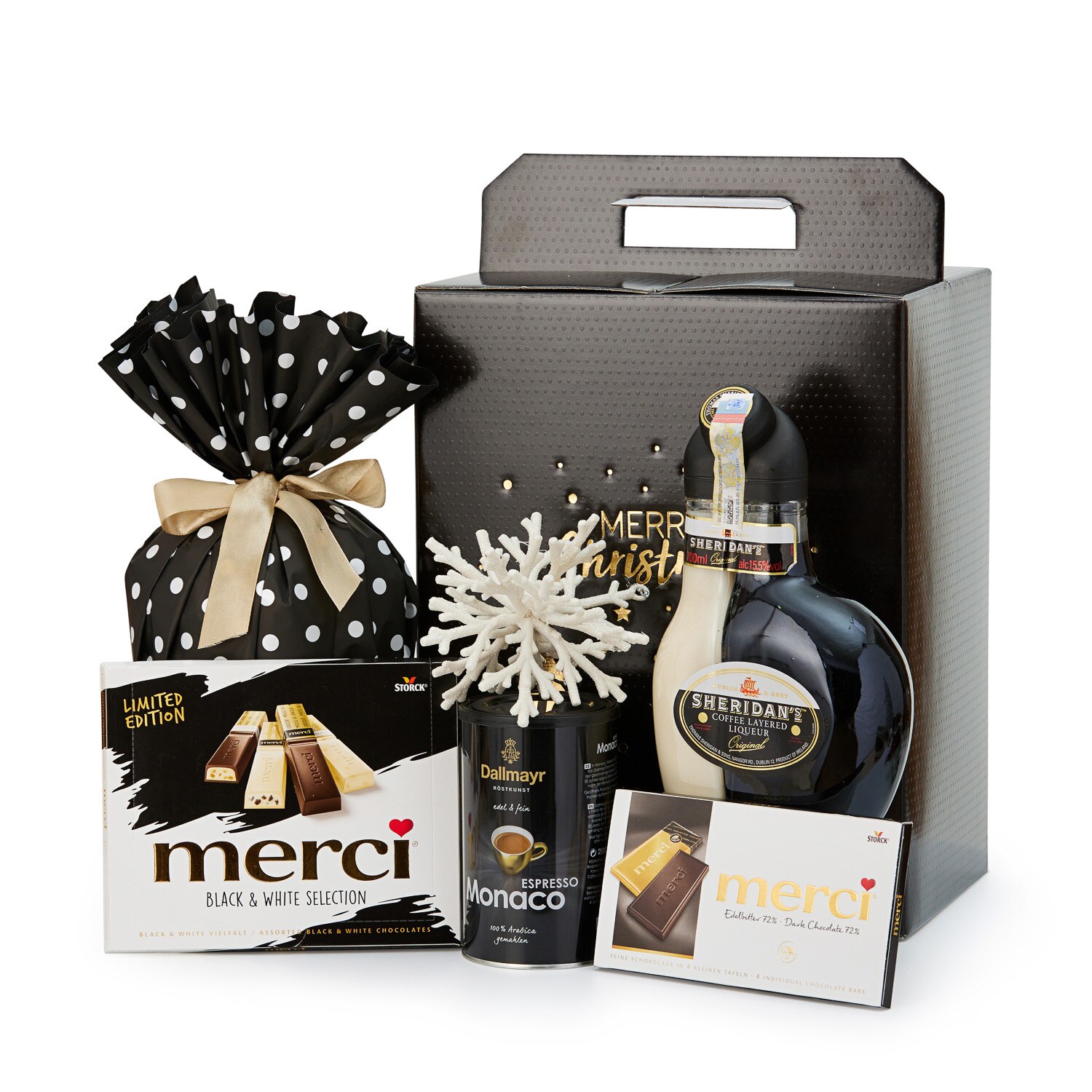 Cutie cadou Cnn 3 liqueur Sheridan's coffee flavour, 2 kg