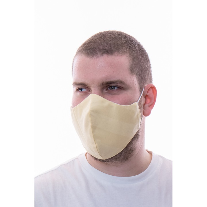 Предпазна маска за лице Platex, До 90% вирусна филтрация, За многократна употреба