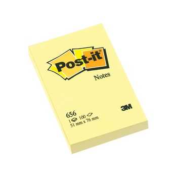 Notes adeziv Post-it Canary Yellow 51 x 76 mm Notes adeziv Post-it Canary Yellow 51 x 76 mm