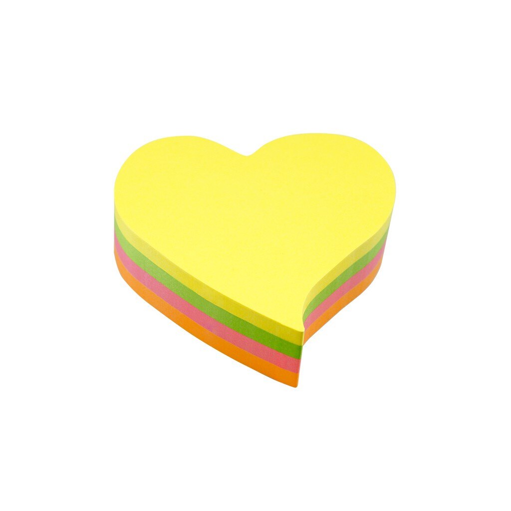 Notes adeziv in forme diferite, mari, Inima