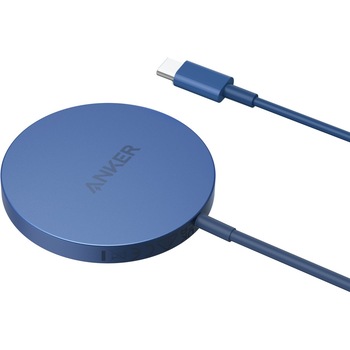 Incarcator wireless Anker PowerWave Select+ Magnetic Pad 7.5W Albastru Incarcator wireless Anker PowerWave Select+ Magnetic Pad 7.5W Albastru