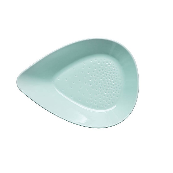 Farfurie Sagaform Piccadilly, asimetrica, albastru, ceramica