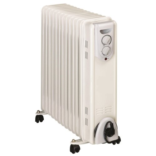 Radiator electric Deco, 3000 W, 555 x 145 x 570 mm, 13 elementi, termostat reglabil, 3 trepte, alb