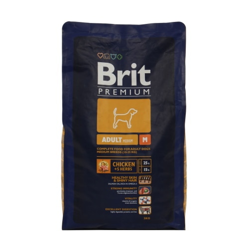 Hrana uscata pentru caini, adult l, carne de pui, 3 kg, talie medie