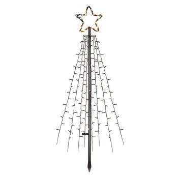 Decoratiune Craciun, Brad luminos cu cadru metalic Emos, 180cm, 180 LED 6W, Lumina Calda, IP44 Decoratiune Craciun, Brad luminos cu cadru metalic Emos, 180cm, 180 LED 6W, Lumina Calda, IP44