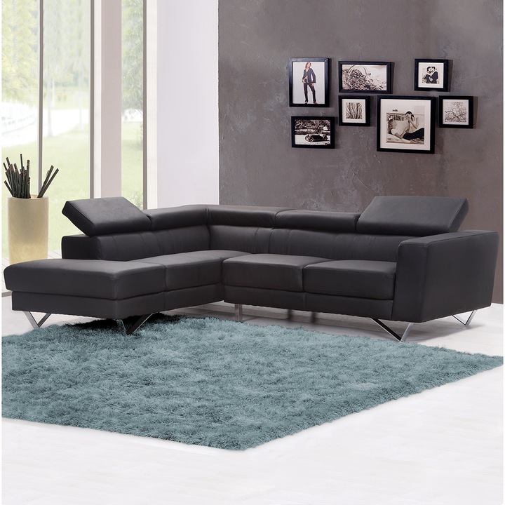 Covor Strado Shaggy 250x300, dreptunghi moale de plus, Argintiu