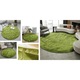 Covor Strado Shaggy 140x140, rotund moale de plus, Verde