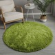 Covor Strado Shaggy 140x140, rotund moale de plus, Verde