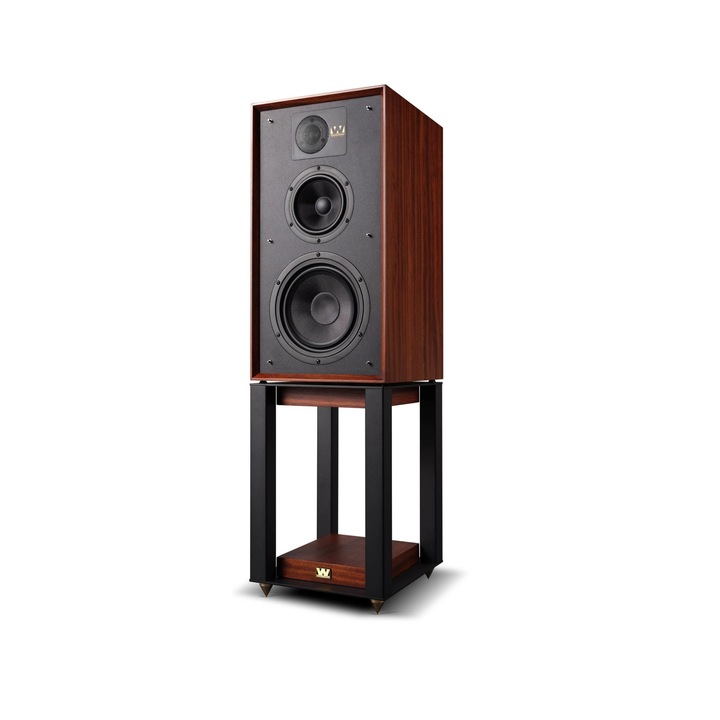Boxe Wharfedale Linton Mahogany cu stand