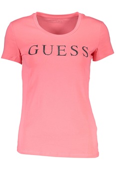 Tricou dama, Guess Jeans, 9205117, Logo, Roz, Roz Tricou dama, Guess Jeans, 9205117, Logo, Roz, Roz