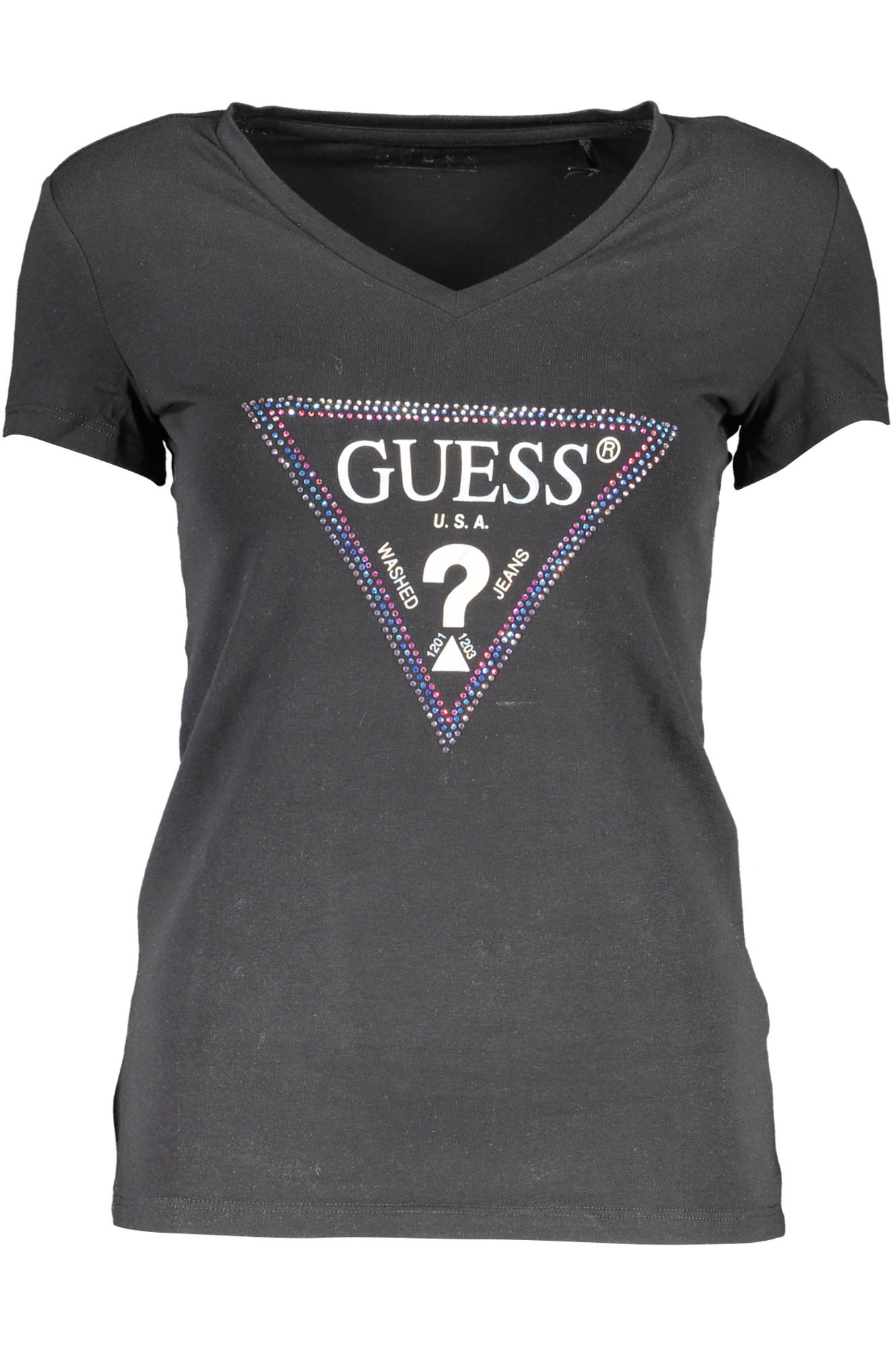 Tricou dama, Guess Jeans, 9205074, Logo, Negru
