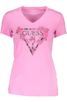Tricou dama, Guess Jeans, 9205144, Logo, Roz, Roz, L Tricou dama, Guess Jeans, 9205144, Logo, Roz, Roz, L