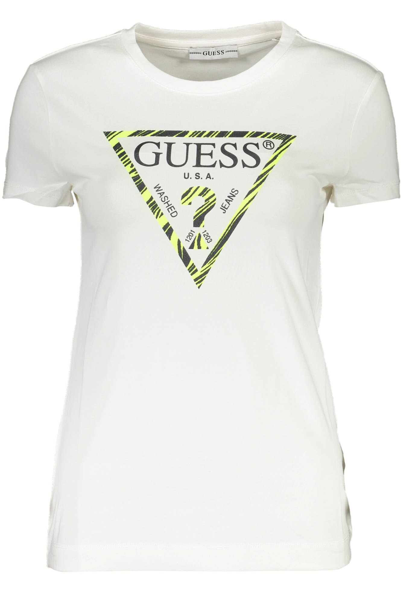 Tricou dama, Guess Jeans, 9205181, Logo, Alb, Alb, XS
