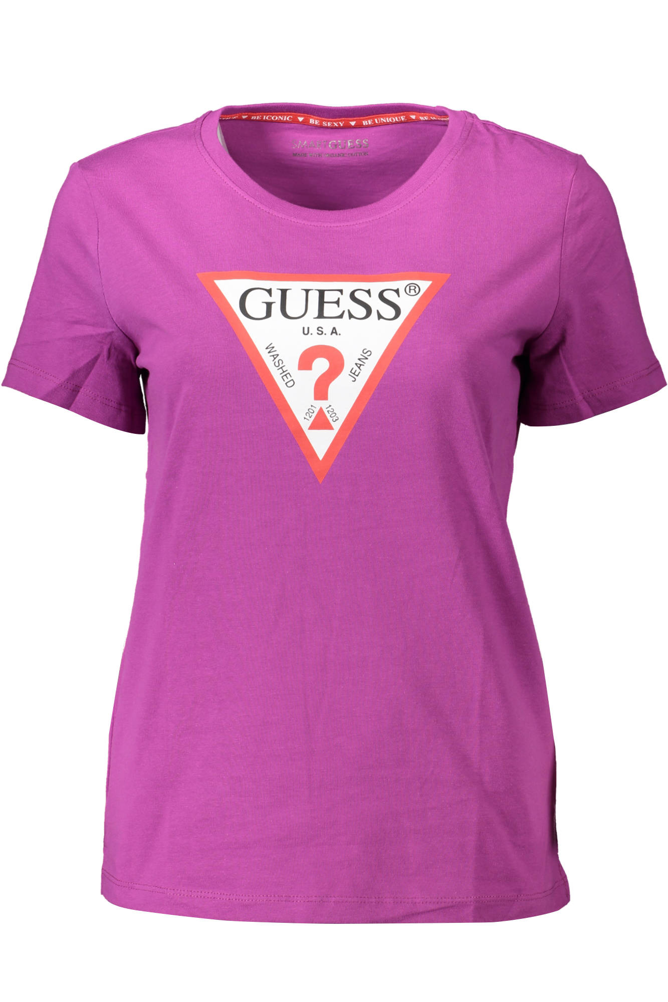Tricou dama, Guess Jeans, 9205297, Logo, Mov, XL INTL