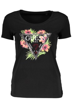 Tricou dama, Guess Jeans, 9205196, Logo, Negru, Negru, S Tricou dama, Guess Jeans, 9205196, Logo, Negru, Negru, S
